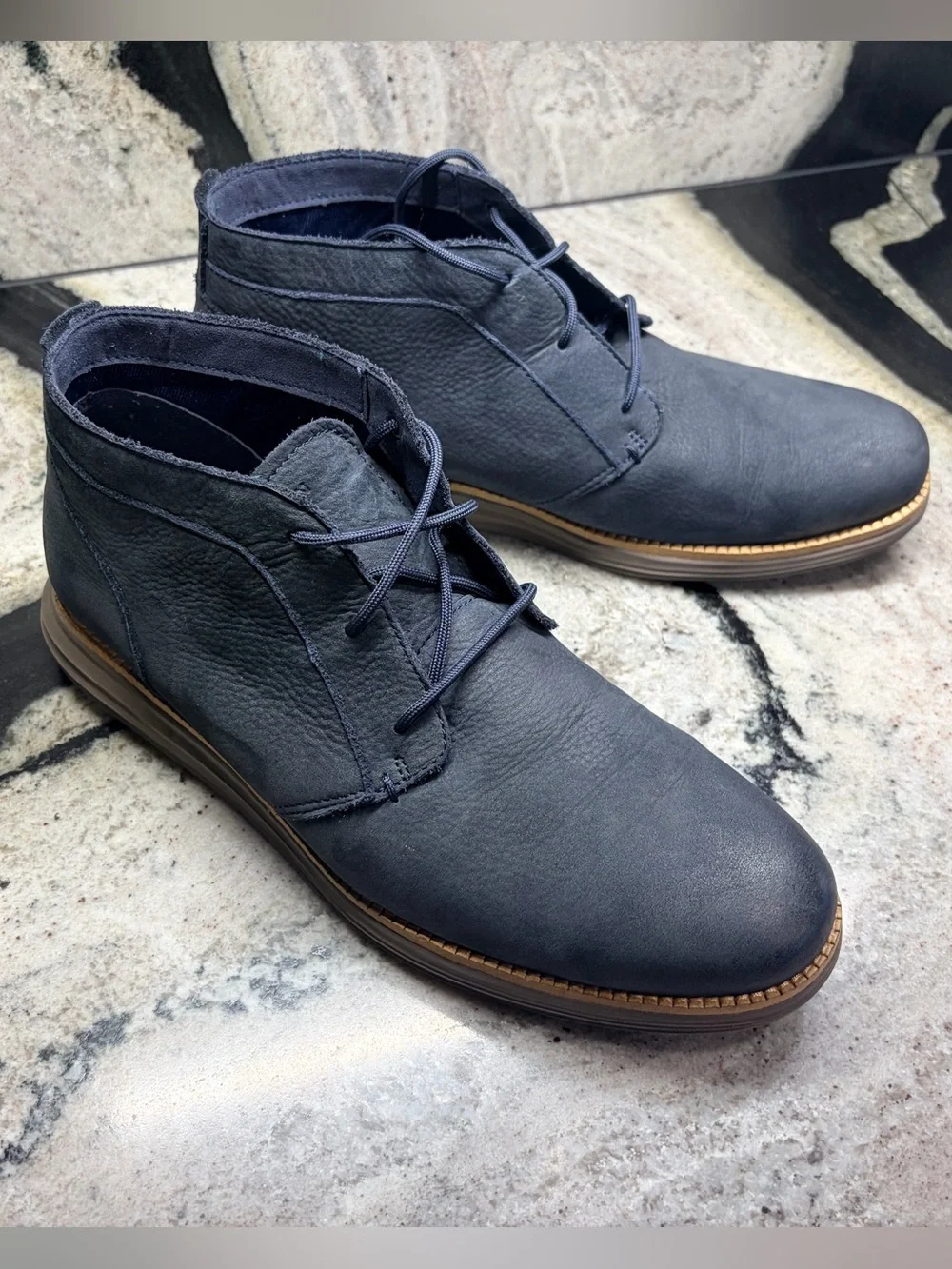 Cole Haan ØriginalGrand Chukka Boots – Navy Nubuck Leather Men’s 9M Style C38311